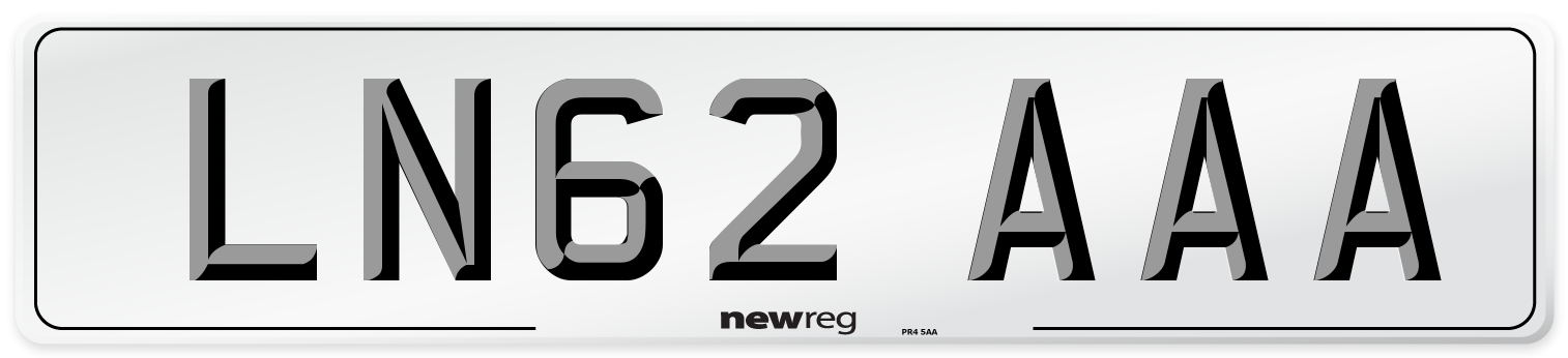 LN62 AAA Number Plate from New Reg